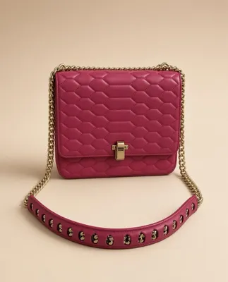 Roberto Cavalli sumkasi, original, qavilgan charm, zanjir, Italiya 1