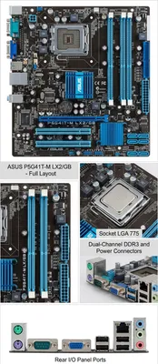 Ishlatilgan ASUS P5G41T-M LX2/GB ona platasi