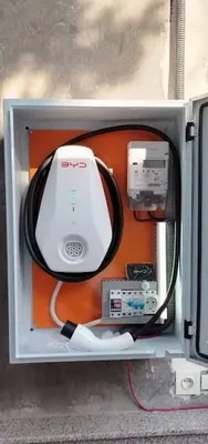 Установка зарядное устройство электромобиль 1