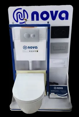 Nova installyatsiyasi + unitaz + tugma
