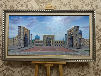 Registon 3D kartina SHERDOR ULUG’BEK TILLAQORI decor 1