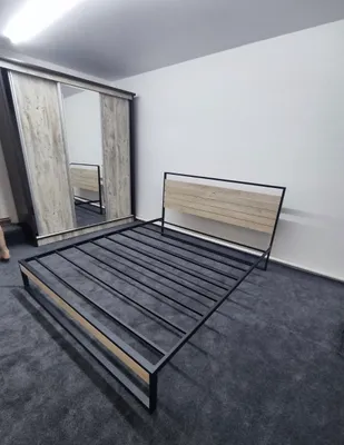 Железная кровать 200x160 в стиле LOFT 1
