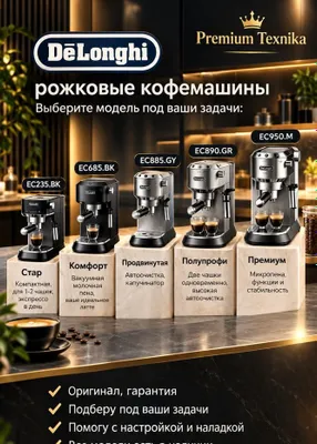 Кофемашина DeLonghi EC685 EC885 EC890 ЕС950 рожковая