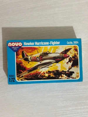 Сборная модель самолёта Hawker Hurricane (масштаб 1:72, винтаж NOVO) 1