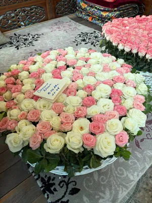 Большая корзина роз 1