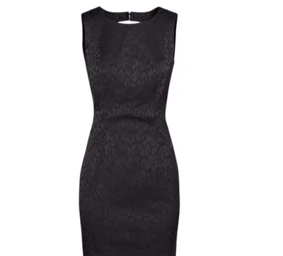 Платье-футляр H&M черное 1