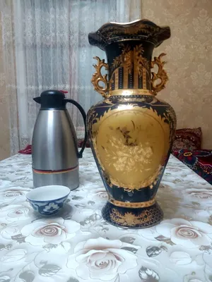 Ваза с позолотой япония 1