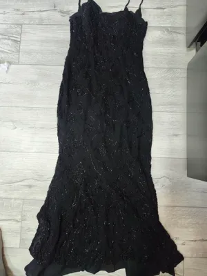 Munchoqli qora kechki ko‘ylak 1