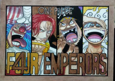 One piece art on A3 paper 1