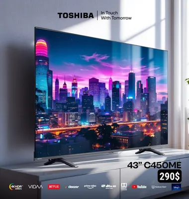 TOSHIBA 43C450ME QLED Smart TV 4K HDR