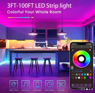 10 m LED lenta wi-fi 1