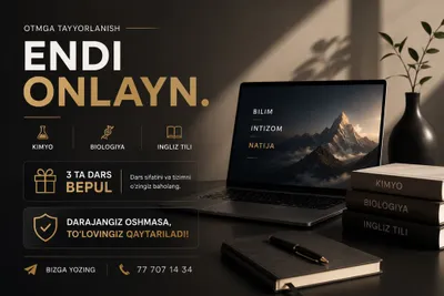 Kimyo biologiy ingiliz tili dan repitetor noldan oxirgi darajagacha 1