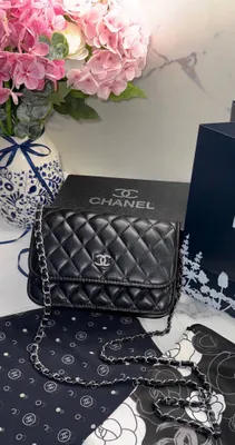 Женская сумка Chanel, люксовое качество, чёрного цвета 3