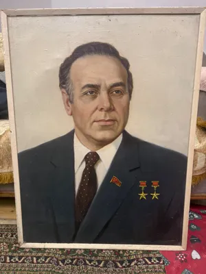 Портрет Гейдар Алиев холст масло 1