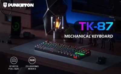 Punkston TK87 mexanik o‘yin klaviaturasi 1