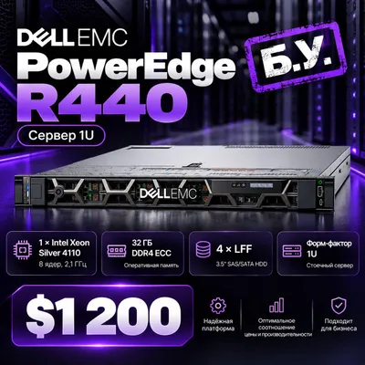 Dell EMC PowerEdge R440 serveri (ishlatilgan)