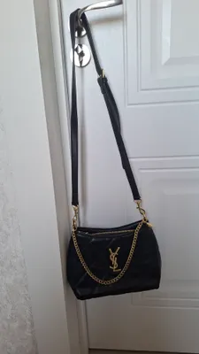 Новая чёрная сумка YSL 1