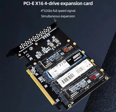 4 ta disk uchun NVMe M.2 - PCIE X16 adapter 1