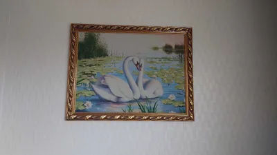 “Oqqushlar” gobelen rasmi 1
