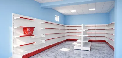 Металлический стеллаж, торговые стеллажи, полка для магазина 1
