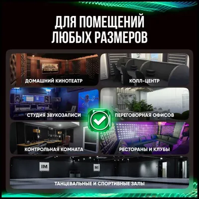 Shovqinni yutish, ovoz izolyatsiyasi, kinoteatrlar uchun akustik yechimlar 1