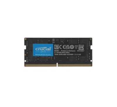 | SO-DDR5 16GB 4800 MGts PC5-38400 Crucial tezkor xotirasi 1