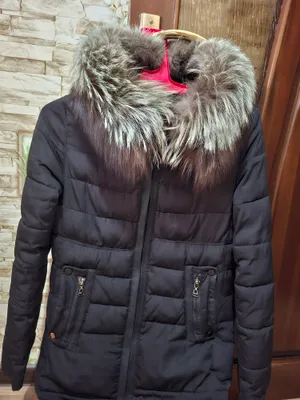 Qora tulki moʻynali пуховик