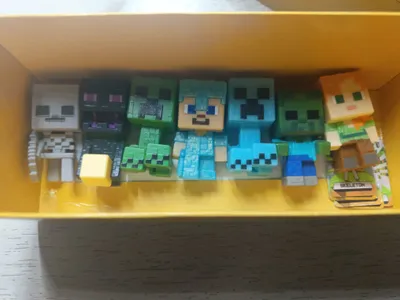 фигурки kinder minecraft Майнкрафт 1