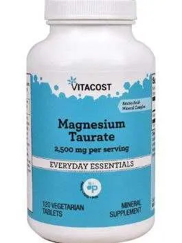Magnesium Taurate, magniy taurati 2500 mg, 120 ta vegetarian tabletkasi, AQSh