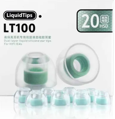 Yangi WHIZZER LT100, quloqchinlar uchun suyuq silikonli quloqchin uchlari, 4 o‘lcham, KZ 1