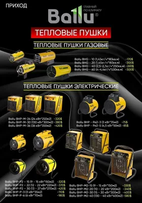 Тепловое пушки к зиме 1