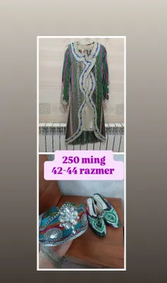 Kelinla uchun adras komplekt