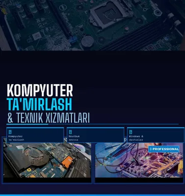 Ремонт компьютеров и ноутбуков, установка Windows с выездом по Ташкенту