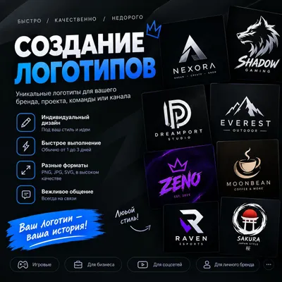 Buyurtma asosida logotiplar yaratish