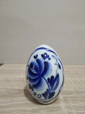 Гжель пасхальное яйцо 1