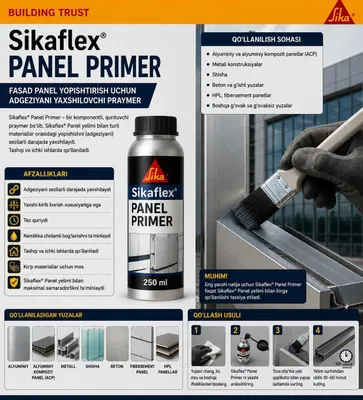 Sikaflex Panel — монтаж панелей Sika 1