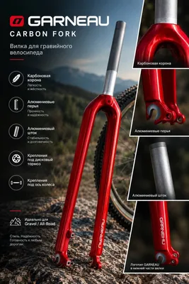 GARNEAU karbonli vilkasi — velosiped uchun