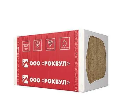 Rockwool Венти БАТТС Д Оптима 1000x600x100 3,6м2/пачка пл. 37 кг/м3 1