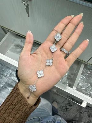 Браслет Van Cleef, серебро 925 пробы