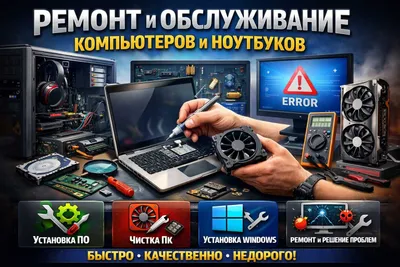 Ремонт и обслуживание компьютеров и ноутбуков