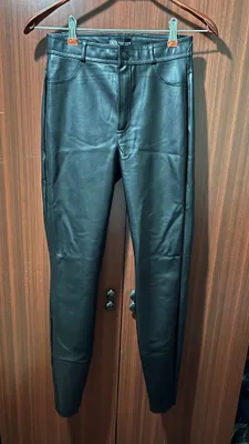 Zara новые кожаные лосины 1