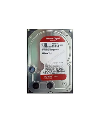 | HDD 6TB WD Red PLUS qattiq diski, WD60EFPX 256 Mb, SATA III 5600 rpm