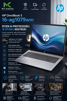 HP OmniBook 5 16" / Ryzen AI 7 350 / 16GB / SSD 512GB
