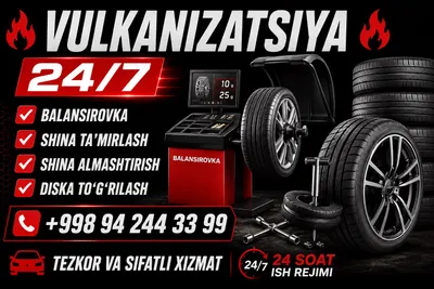 Vulkanizatsiya Vizof Toshkent 1