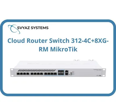 MikroTik Cloud Router Switch 312-4C+8XG-RM kommutatori