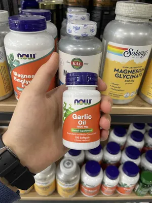 Now Garlic Oil 1500 mg 100 kapsula 1