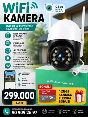 Wi‑Fi камера ICsee, обзор 360 градусов 1