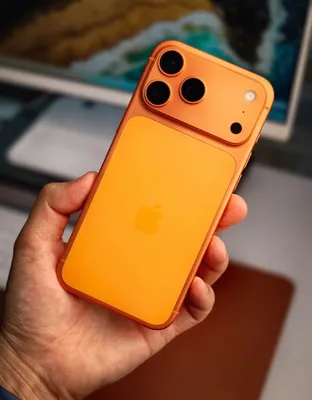 iPhone 17 ProMax 256 ГБ, Orange, аккумулятор 89%, родной 1