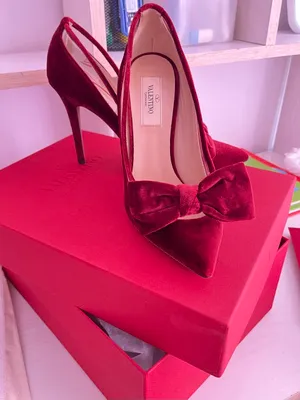 Туфли   бордовые женские  (Valentino)оригинал 1