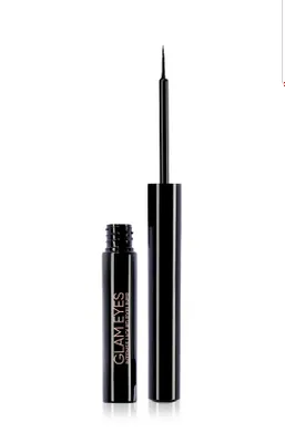 Подводка для глаз Glam Eyes, чёрная, водостойкая 1